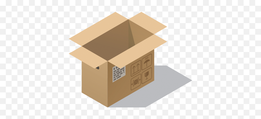 Mercancía Frágil O Delicada - Htg Express Emoji,Cardboard Box Emoji
