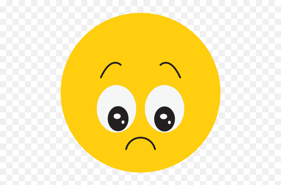 Bored Sad Smiley Icon Emoji,Bored Face Emoticon