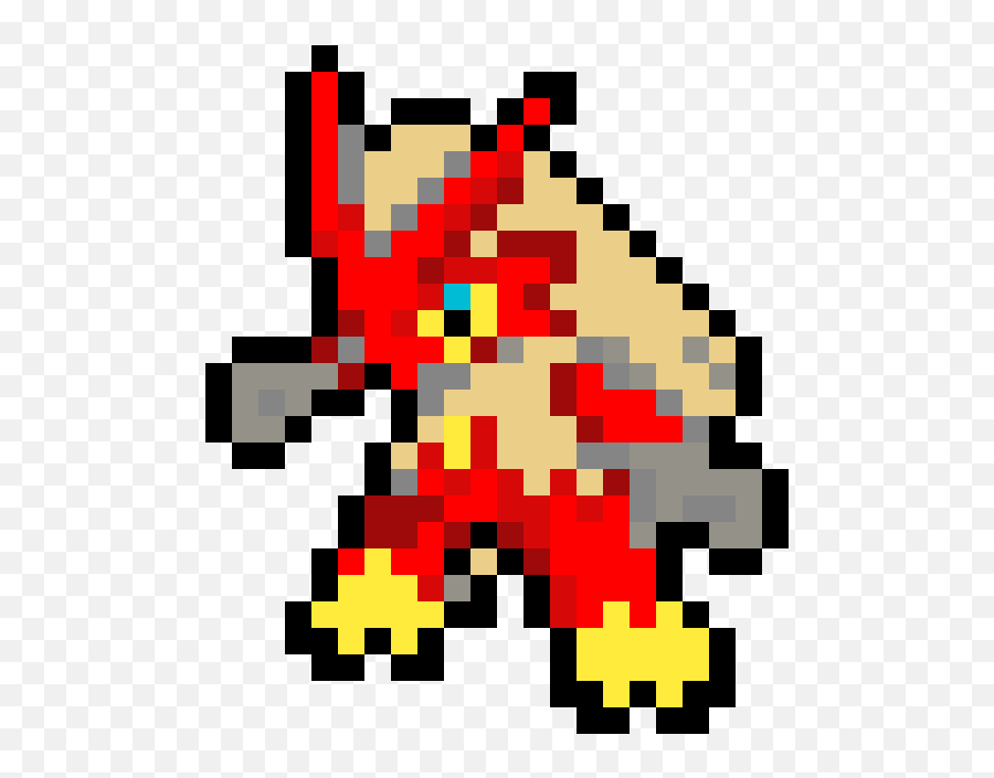 Blaziken Png - Blaziken Pixel Art Pokemon Blaziken Pixel Art Emoji,Emoji Pixel Art Grid