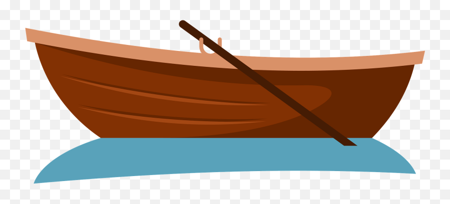 Wooden Row Boat Clipart - Wooden Boat Clipart Png Emoji,Wooden Emoji