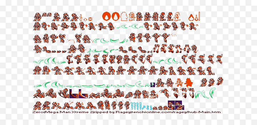 Random Hoo Haas Sprites Mega Man - Megaman Zero Boss Sprite Emoji,Megaman Emoticons