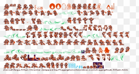 Random Hoo Haas Sprites Mega Man - Megaman Zero Boss Sprite Emoji,Megaman Emoticons