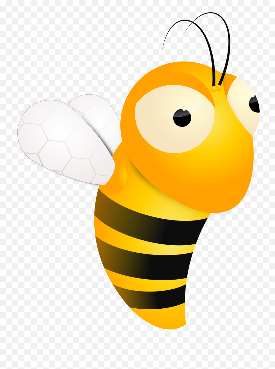 Cute Bee Cartoon Png - Moving Animated Honey Bee Emoji,Small Bee Heart Emoticon