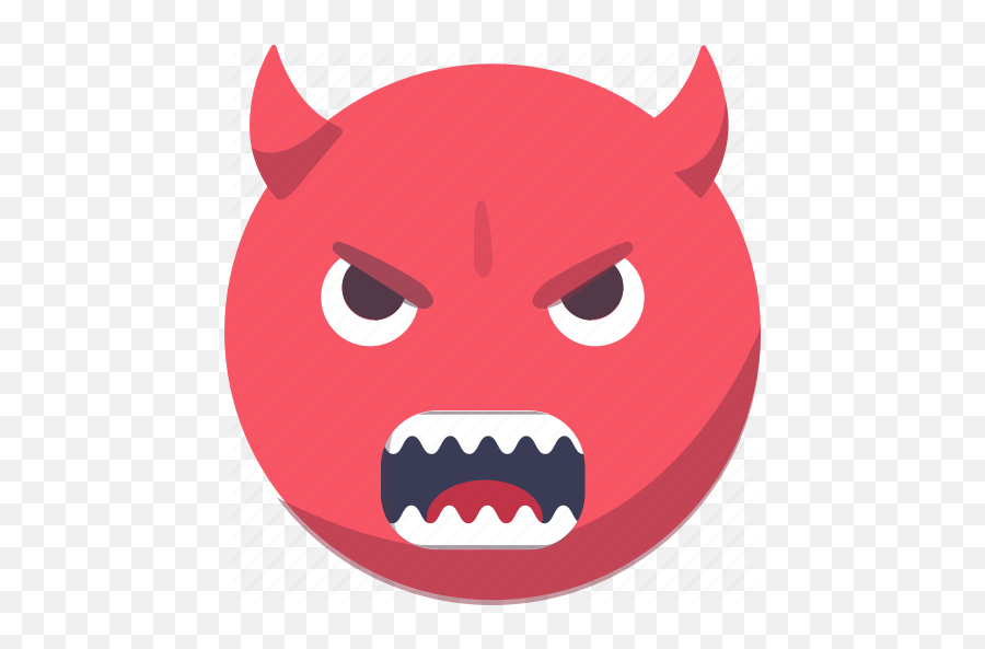 Svg Angry Devil Emoji Emoticon Expressions Smiley Icon Icon - Download On Iconfinder Demon,Devil Horn Emoji