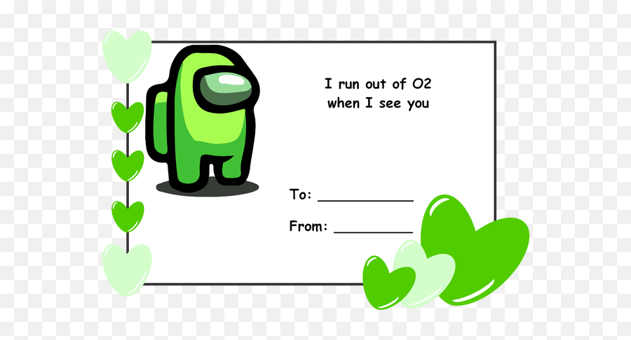 I Got Inspiration To Make Valentines Cards Please Enjoy - Among Us Valentines Cards Emoji,Scrambled Emotions