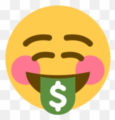 Emoji Remix On Twitter Relaxed Money Mouth Face - Happy,18 Emoji