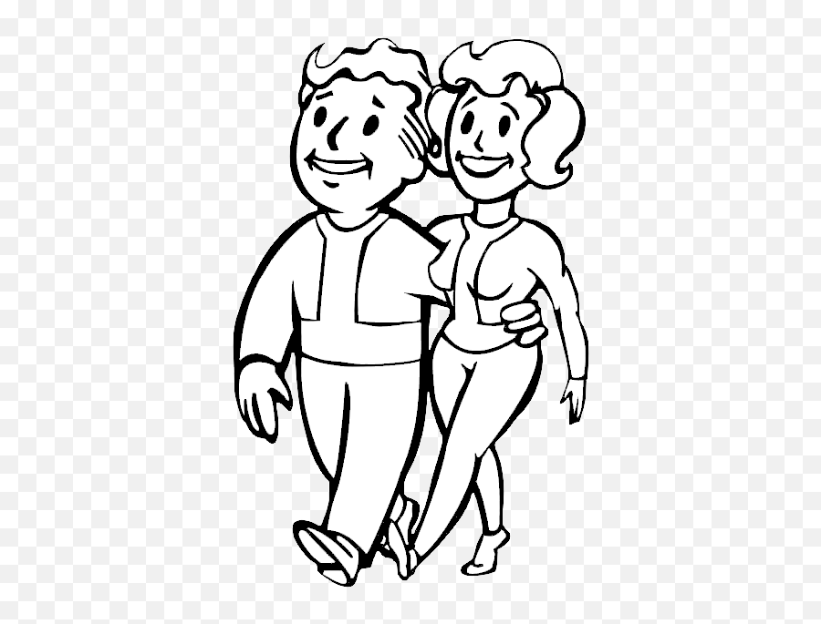 Fallout 4 Vault Boy Et Vault Girl Emoji,Fallout 4 Better Emotions