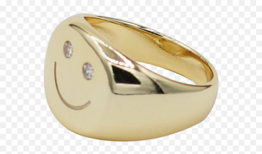 Smiley Signet Ring Ready Stock - Solid Emoji,Sterling Silver Emoticon Earrings