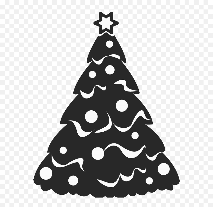 Snowy Christmas Tree Rubber Stamp - Christmas Day Emoji,Christmas Tree Emojis