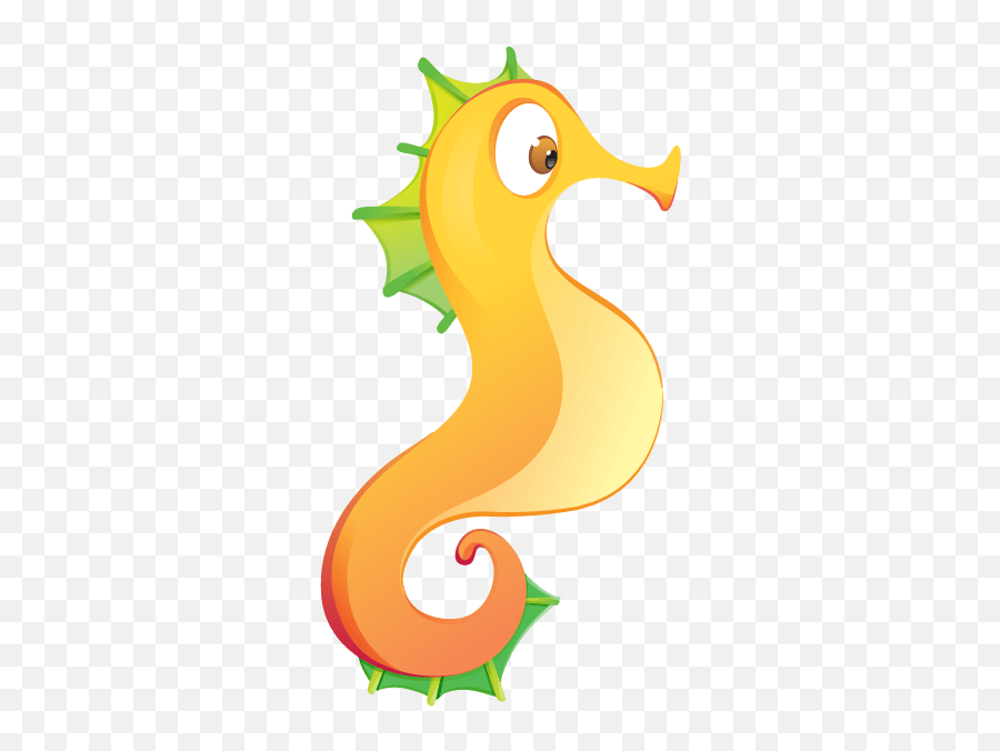 Sea Wallstickers For Kids Seahorse Sticker - Sea Horse Picture For Kids Emoji,Facebook Emoticons Seahorse