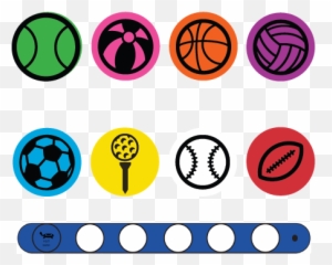 Sports Balls Bracelet System - Wrap N Snaps Dot Emoji,Sport Balls Emojis