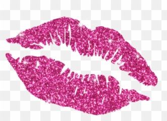 Glitter Pink Kiss Lip Hot Fix Transfer - Cstown Girly Emoji,Guess The Emoji Lips Rose
