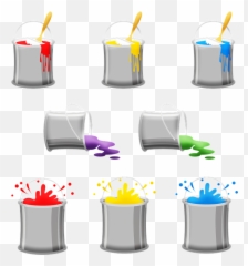 House Paint Paint Spilled Paint - Cat Tumpah Dari Kaleng Emoji,Emotion Paint Cans Art