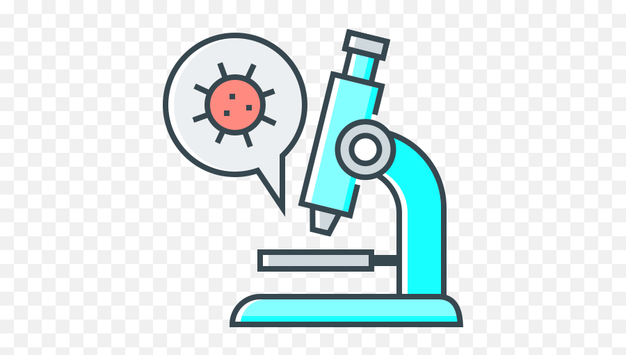 Virus Research Biology Corona Covid - Ikon Biologi Emoji,Emoticon Microscope