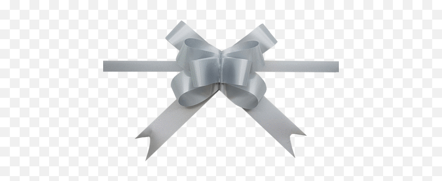Where To Buy Pull Bows - Trade Gift Wrappingprofessional Gift Silver Gift Ribbon Png Emoji,X Ribben Emoji