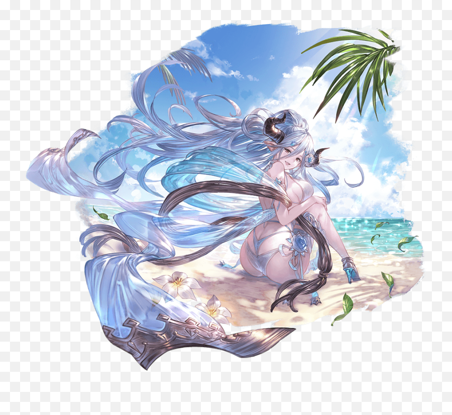 Granblue En Unofficialu0027s Tweet - The New Bonus Poses For Granblue Summer Izmir Emoji,Yggdrasil Granblue Fantasy Emoji