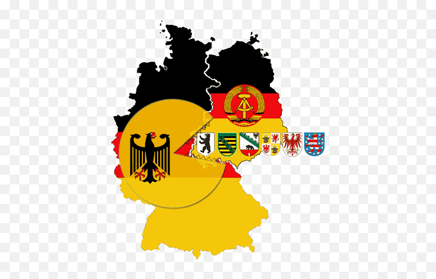 Die Umerziehung Deutschlands In West - German Flag Map Emoji,Emotion Scheisshaufen