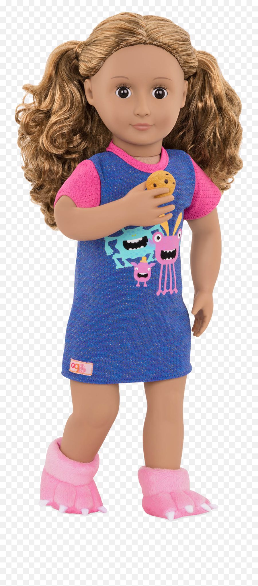 Snuggle Monster - Pajamas Our Generation Dolls Emoji,Emoji Doll Outfit