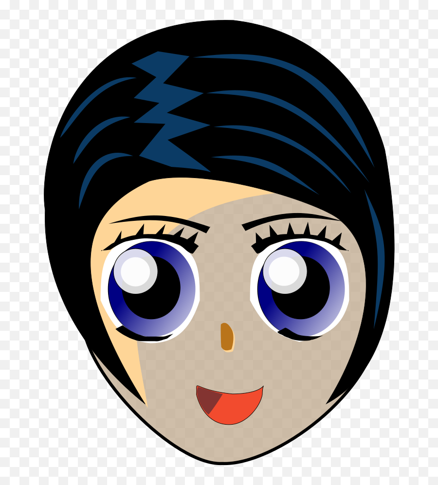 Manga Girl Png Svg Clip Art For Web - Download Clip Art Emoji,Emoticon Vector Girl
