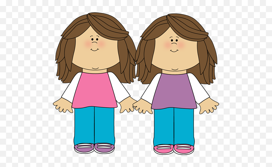 Two Girls Dancing Emoji Png - Twins Clipart,Two Dancing Girl Emoji