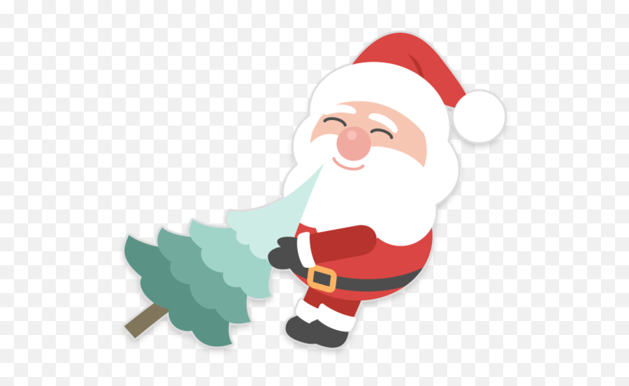Santa Claus Christmas Day Letter Cartoon For Christmas - 618x618 Emoji,Sant Claus Animated Emoticon