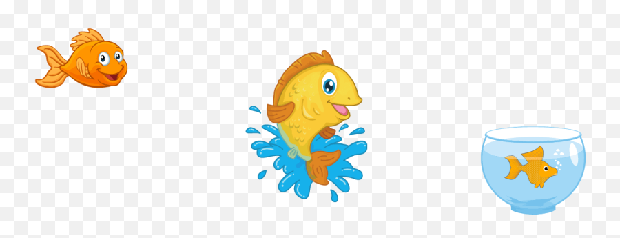 My Goldfish Emoji,Fishes Swimming Emojis