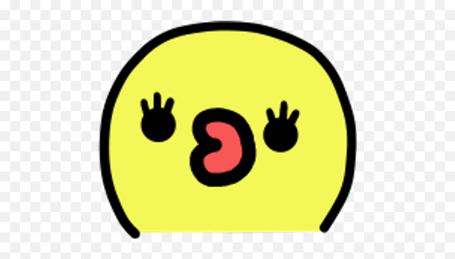 Sticker Maker - Round Emojis,Heart Eye Emoji Blob Animated