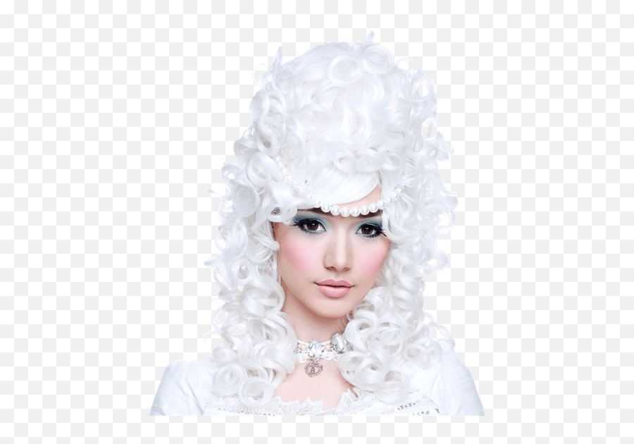 Transparent Drag Queen Wig Png - White Medieval Wig Emoji,Fetty Wap Emoji Shirt