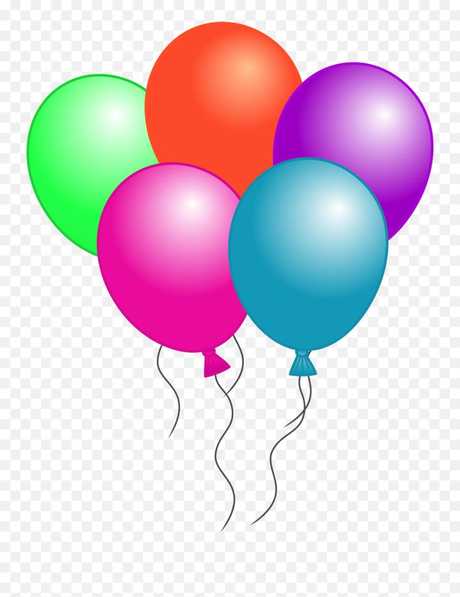 Birthday Balloons Free Birthday Balloon Clip Art Clipart - Birthday Editing Picsart Background Emoji,Happy Birthday Emoji Gif