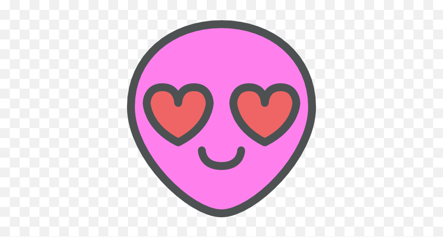 Alien In Love Free Icon Of Space Icons - Alien In Love Emoji,Alien Spaceship Emoji