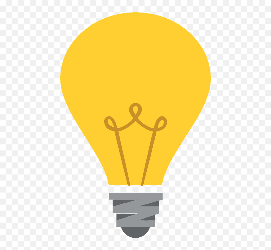 Electric Light Bulb - Light Bulb Emoji Transparent,Light Bulb Emoji