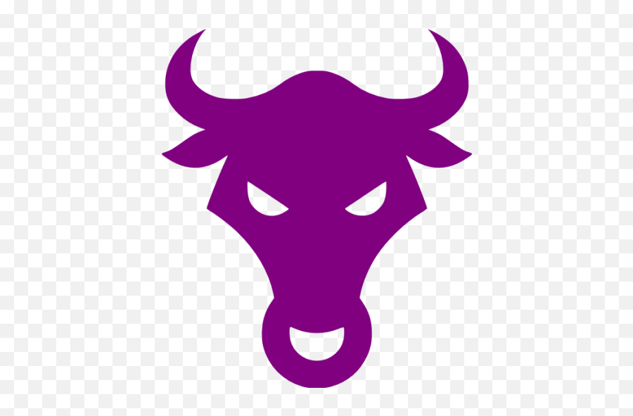 Purple Bull Icon - Free Purple Civilization Icons Bull Icon Emoji,Purple Emoticon With Horns