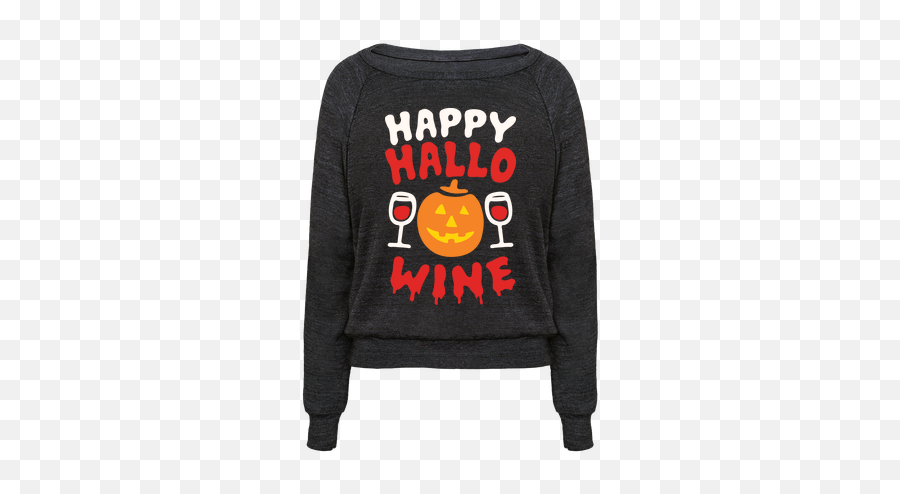 Happy Hallo - Long Sleeve Emoji,Ghoulish Smiley Emoticon