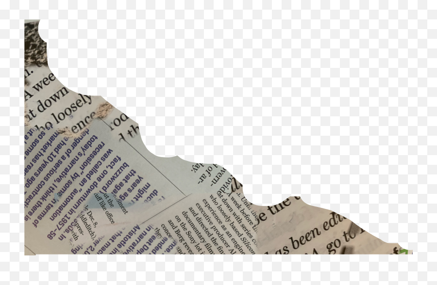 Paper Newspaper Border Sticker By Jg - Pawiak Emoji,Lay Down Emoji