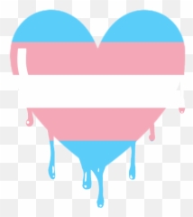 Heart Lgbt Trans Pride Sticker - Melting Hearts Emoji,Trans Heart Emoji