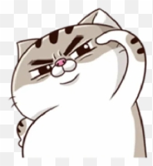 Mochi Mochi Peach Cat Whatsapp Stickers - Stickers Cloud Ami Cat Gif Emoji,Cara De Pervertido Emoticon
