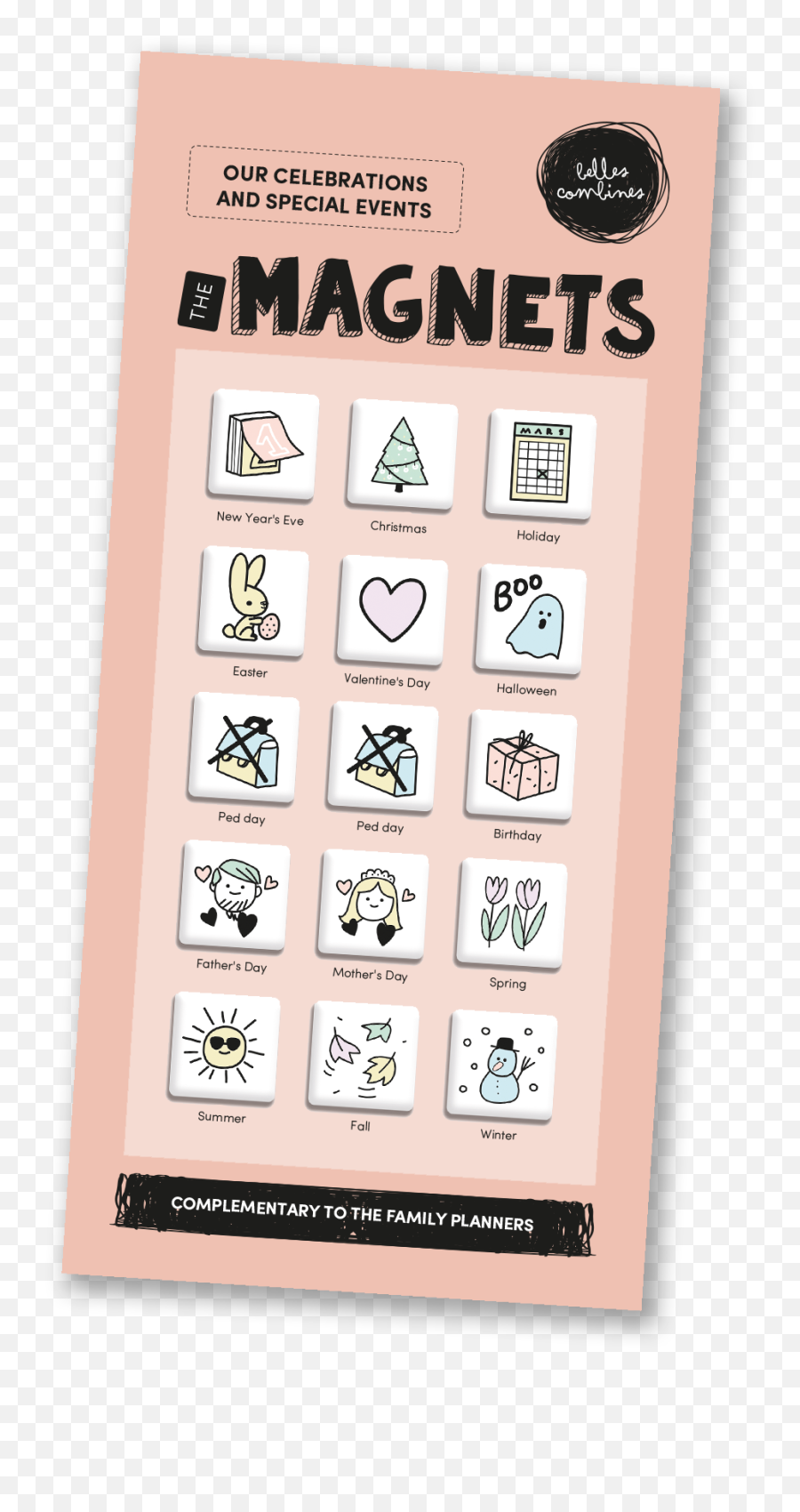 Magnets For Family Planners - Holidays And Special Occasions Les Belles Combines Les Magnétos Emoji,Crystal Emotion Showet Curtains