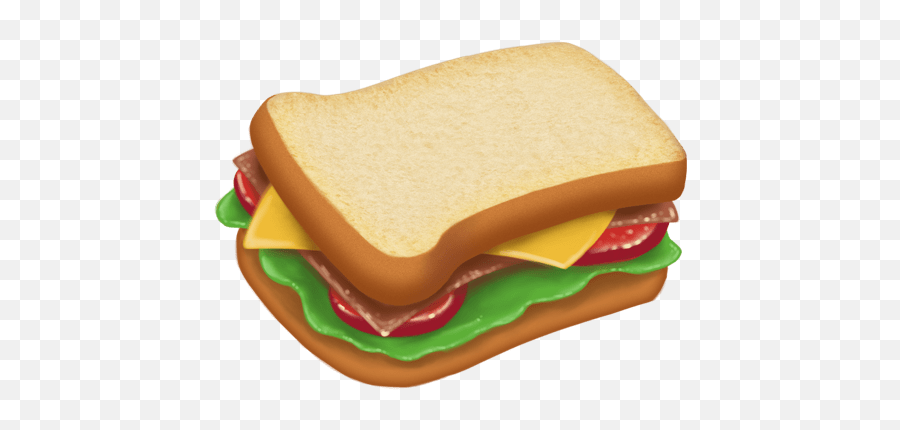 Sandwich Emoji - Food Emoji Iphone Png,Emo Emoji