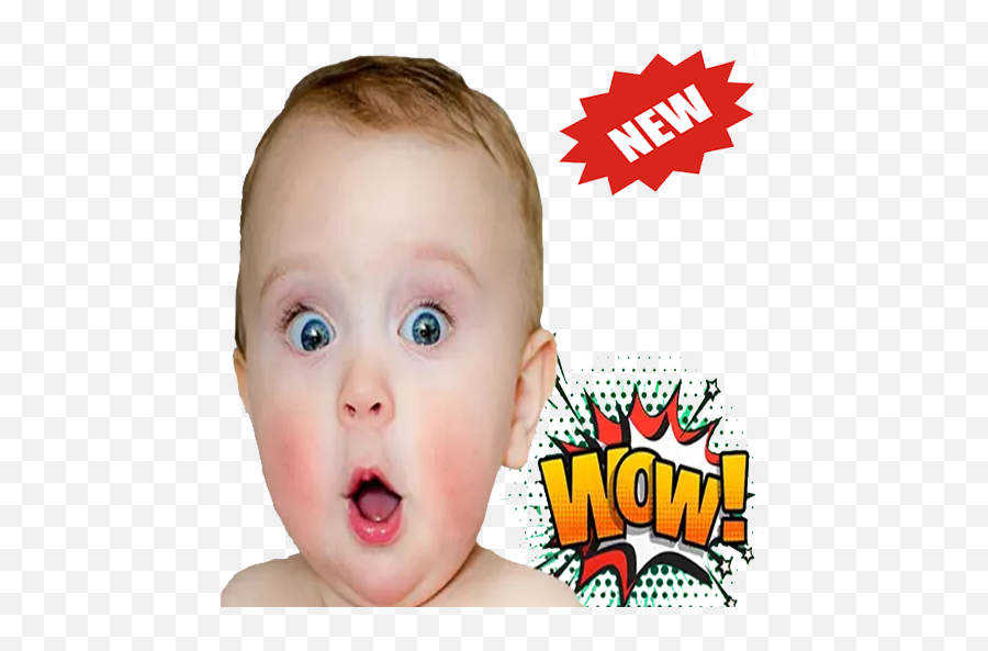 Wastickerapps Emojis Babies Funny Faces Memes Apk Download - Baby Looking Curiously At Things,Emojis Graciosos