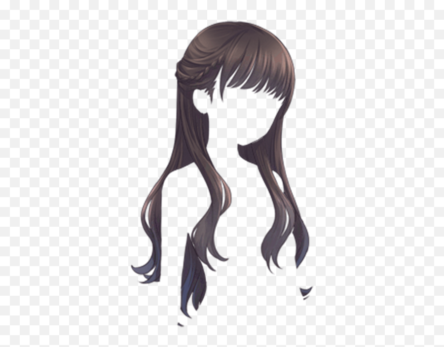 Pin - Transparent Background Anime Girl Hair Transparent Emoji,Png Manga Girl Different Emotions
