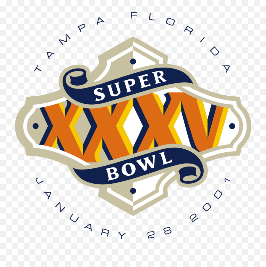 Super Bowl Xxxv - Wikipedia Super Bowl Xxxv Logo Emoji,Redskins Hail Emojis
