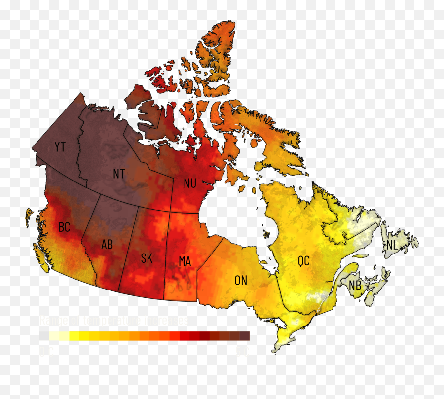 Canadas Permafrost Is Turning To Mud - Map Of Canada Fort Mcmurray Emoji,Temperature Maps For Each Emotion