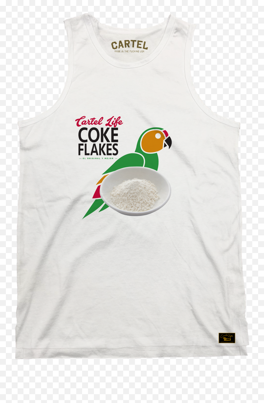 Coke Flakes Tank - Sleeveless Emoji,Glory Boyz Tank Top Emojis Shirt