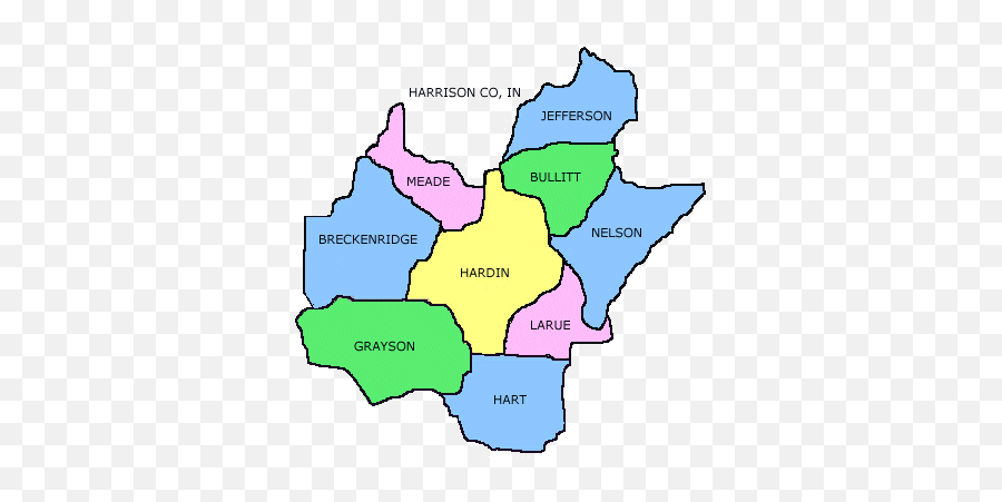 Hardin County Kentucky - Hardin County And Surrounding Counties Map Emoji,Hardin & Larsen (2014, Emotion)