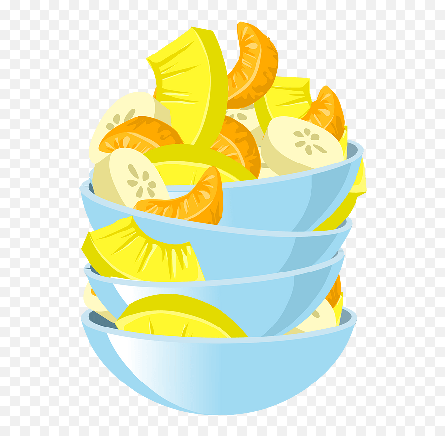 Exotic Fruit Salad Clipart - Orange Salad Clipart Emoji,Emojis For Potato Salad