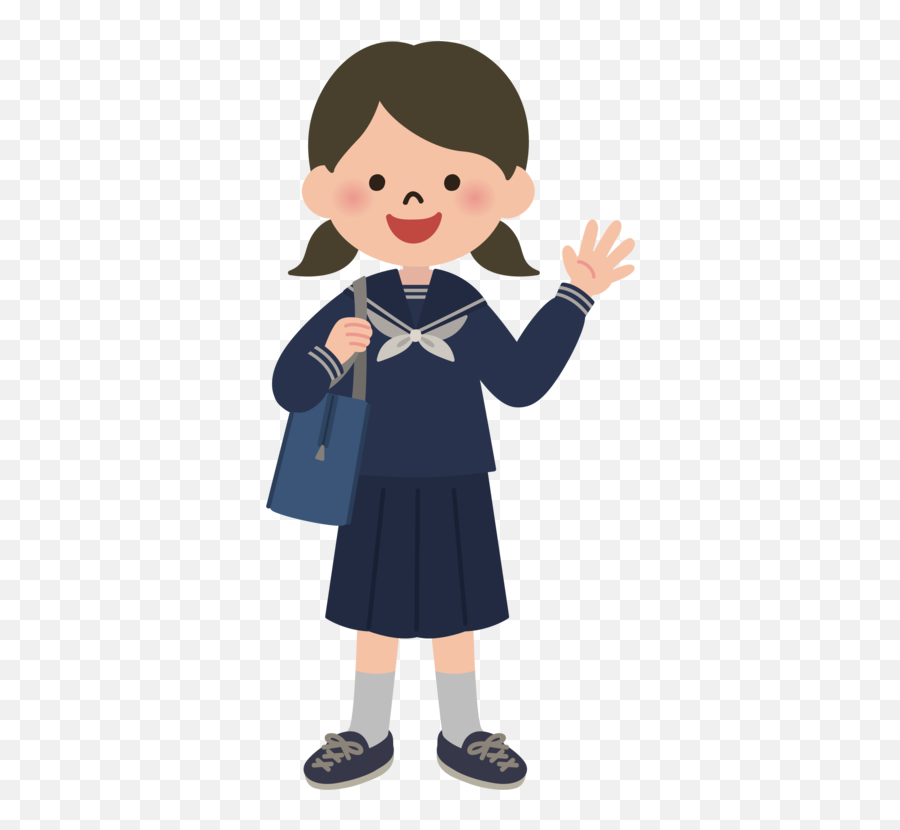Transparent School Girl Cartoon Png - Mendijonasblogspotcom Emoji,Woman Student Emoji Png