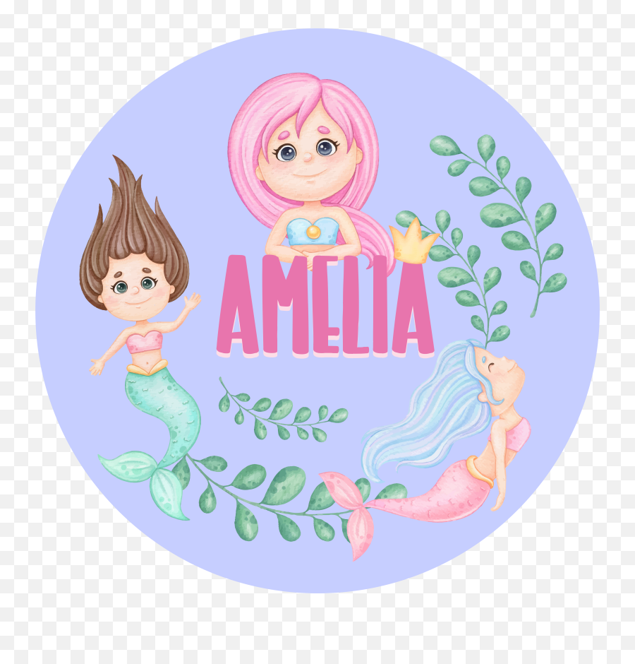 Watercolor Mermaids With Name Kids Vinyl Carpet Emoji,Hoy To Put Emoticons On Name Of Carpet