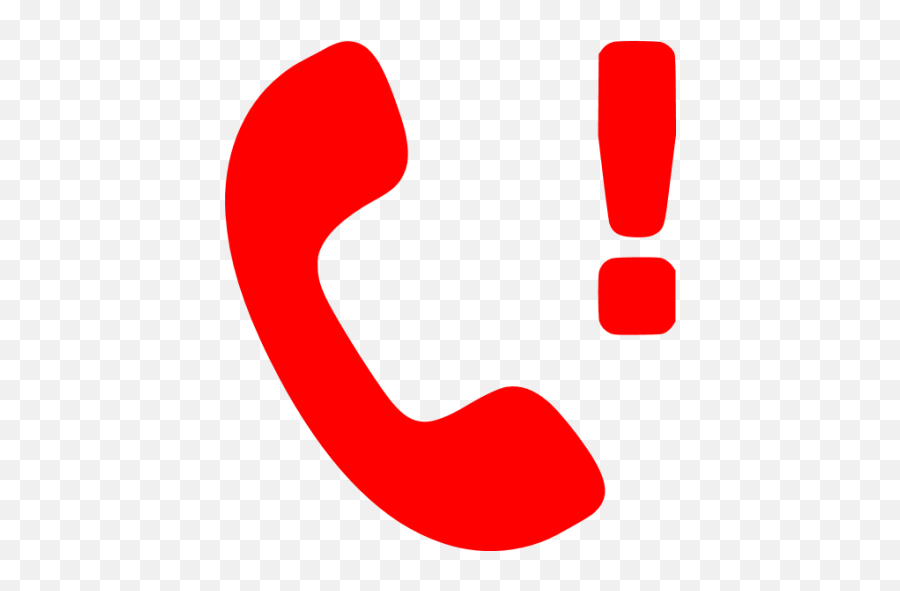 Red Missed Call Icon - Transparent Missed Call Icon Emoji,Phone Call Emoji