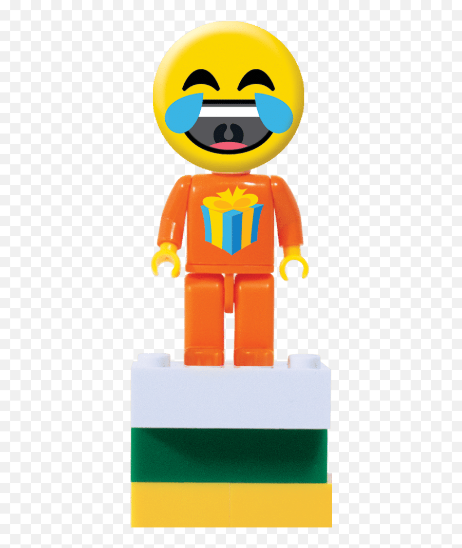 Brictek I Love Figz - Present Emoji,Lego Figurines Emotions