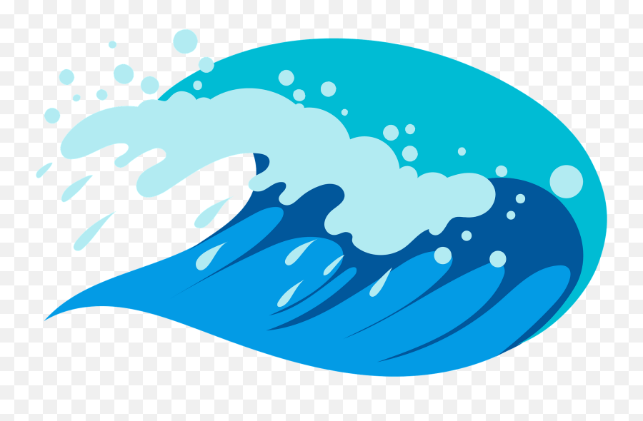 Sea Wave Clipart Free Download Transparent Png Creazilla - Art Emoji,Tsunami Emoji